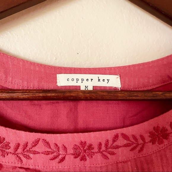 Copper Key | Embroidered Off Shoulder Dress - Picture 4 of 5